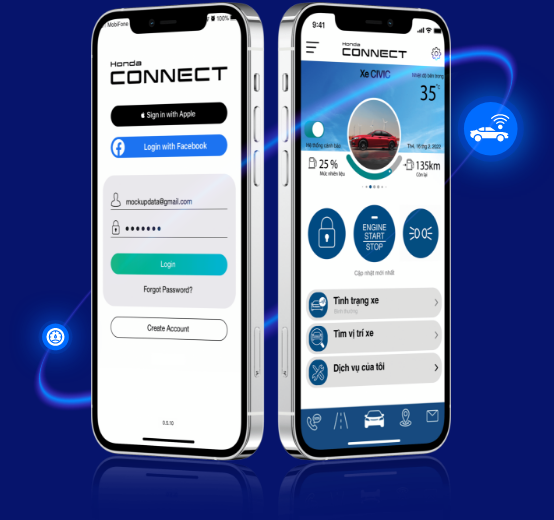 ứng dụng honda connect